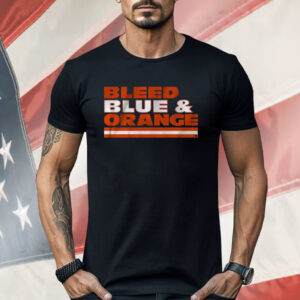 Chicago Football Bleed Blue Orange Shirt