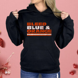 Chicago Football Bleed Blue Orange Shirt