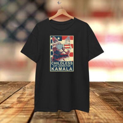 Childless Cat Lady Kamala President 2024 Shirt