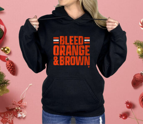 Cleveland Football Bleed Orange Brown Shirt