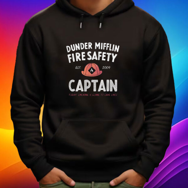 Dunder Mifflin Fire Safety Captain Est.2009 Shirt