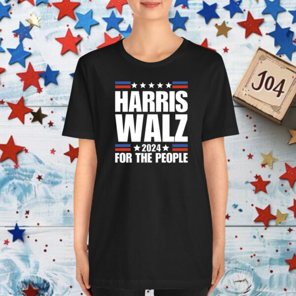 Harris Walz For The People 24 T-Shirt Black