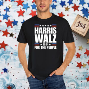 Harris Walz For The People 24 T-Shirt Black