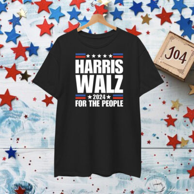 Harris Walz For The People 24 T-Shirt Black