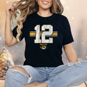 Mizzou Football Brady Cook 12 Stripe Shirt