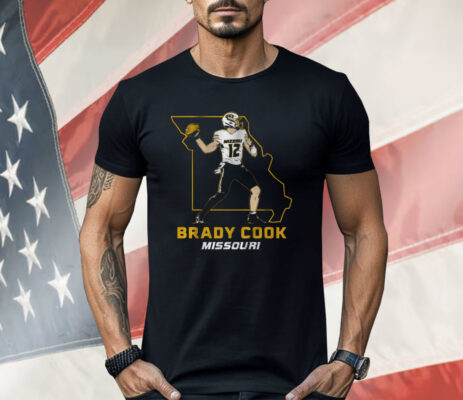 Mizzou Football Brady Cook State Star Pose Shirt