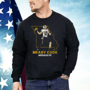 Mizzou Football Brady Cook State Star Pose Shirt