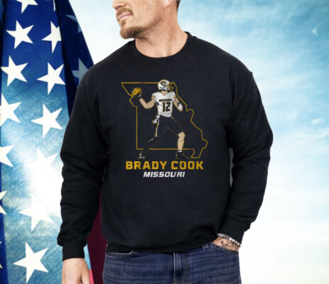 Mizzou Football Brady Cook State Star Pose Shirt