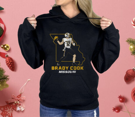 Mizzou Football Brady Cook State Star Pose Shirt