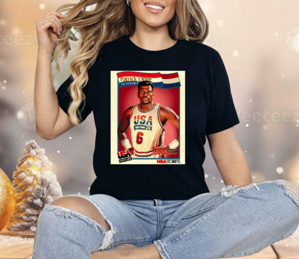 Patrick Ewing 1992 USA Basketball Dream Team Poster Painting Shirt