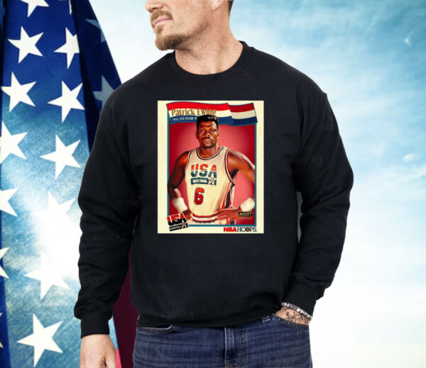 Patrick Ewing 1992 USA Basketball Dream Team Poster Painting Shirt