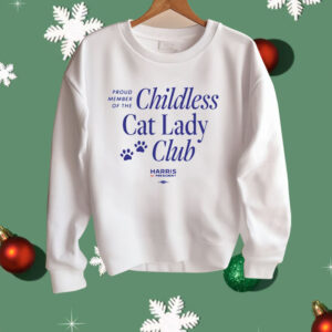 Proud Member Of The Childless Cat Lady Club Shirt