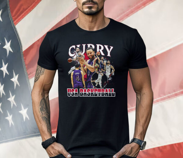 Stephen Curry Usa Basketball Stadium Essentials 2024 Summer Olympics Team Crossroads Shirt