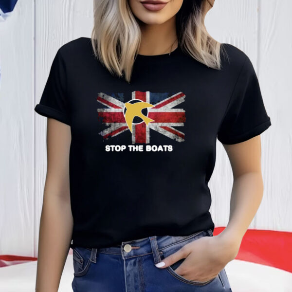 Stop The Boats Uk Flag Shirt