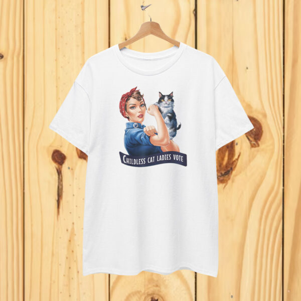 Strong Childless Cat Lady Shirt, Vote 2024, Feminist Shirt