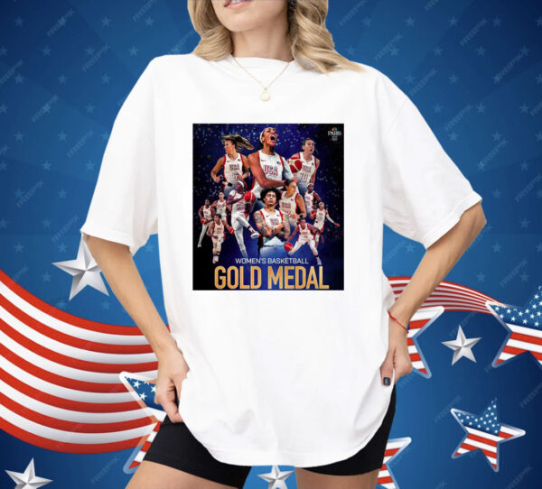 Team USA Gold Medal Women’s Basketball Olympic Paris 2024 Poster Shirt