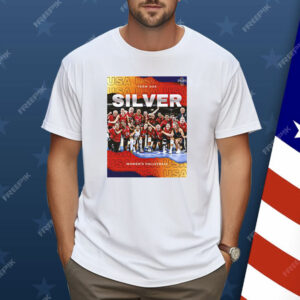 Team USA Silver Medal Women’s Volleyball Olympic Paris 2024 Poster Shirt