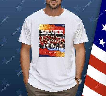 Team USA Silver Medal Women’s Volleyball Olympic Paris 2024 Poster Shirt