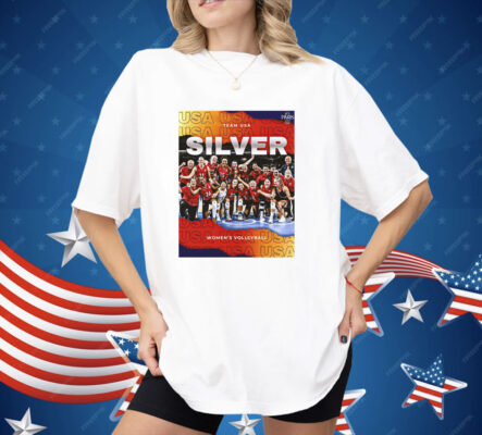 Team USA Silver Medal Women’s Volleyball Olympic Paris 2024 Poster Shirt