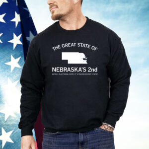 The Great State of Nebraska's 2nd with 1 Electoral Vote It's the Blue Dot State Shirt