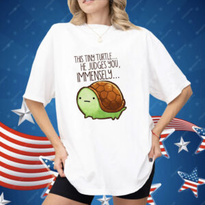 This Tiny Turtle He Judges You Immensely Shirt