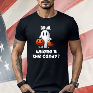 Women’s Halloween Bush Ghost Where The Candy Shirt