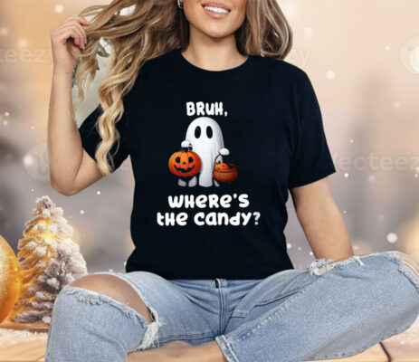 Women’s Halloween Bush Ghost Where The Candy Shirt