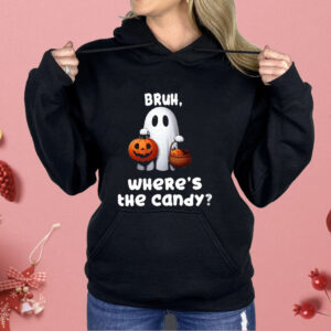 Women’s Halloween Bush Ghost Where The Candy Shirt