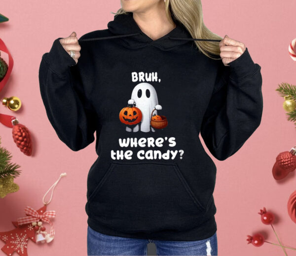 Women’s Halloween Bush Ghost Where The Candy Shirt