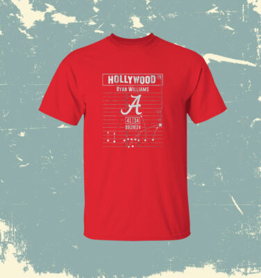 Alabama Football Ryan Williams Hollywood Ending Play Diagram Shirt