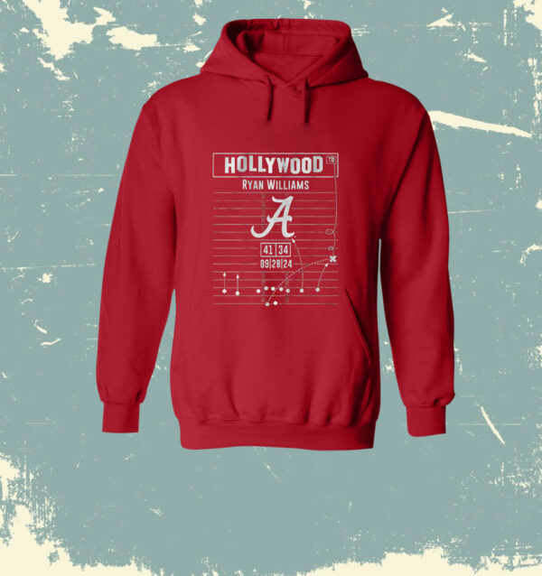 Alabama Football Ryan Williams Hollywood Ending Play Diagram Shirt