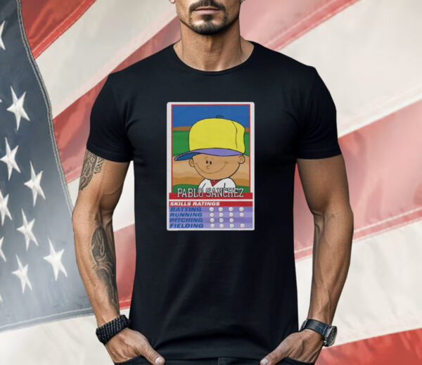 Backyard Baseball Pablo Sanchez Baseball Card Shirt