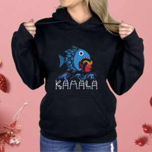 Blue Wave Big Fish Eats Small Fish Kamala Shirt