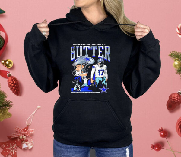 Brandon Aubrey Butter Cowboys #17 Kicker Shirt