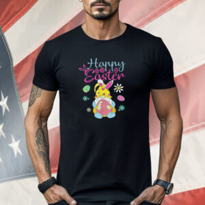 Bunny Spring Gnome Easter Egg Hunting Shirt