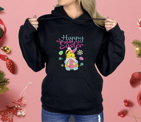 Bunny Spring Gnome Easter Egg Hunting Shirt