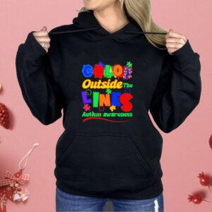 Color outside the lines autism awareness Shirt