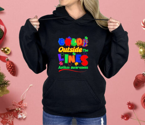 Color outside the lines autism awareness Shirt