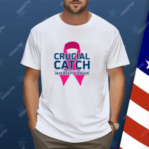 Crucial Catch Intercept Cancer Pink Ribbon Shirt