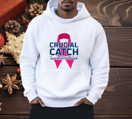 Crucial Catch Intercept Cancer Pink Ribbon Shirt