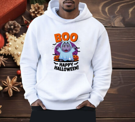 Cute Moo Deng Halloween Boo Shirt