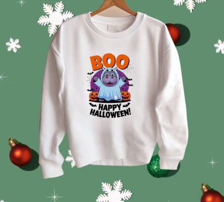 Cute Moo Deng Halloween Boo Shirt