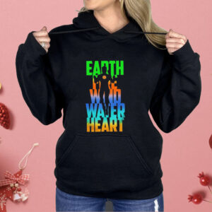 Earth fire wind water heart Powers Combined I am captain planet Shirt