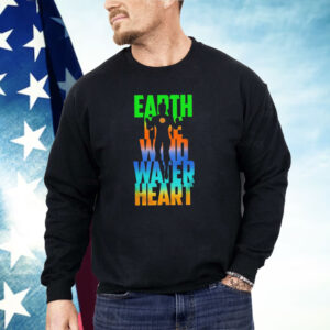 Earth fire wind water heart Powers Combined I am captain planet Shirt