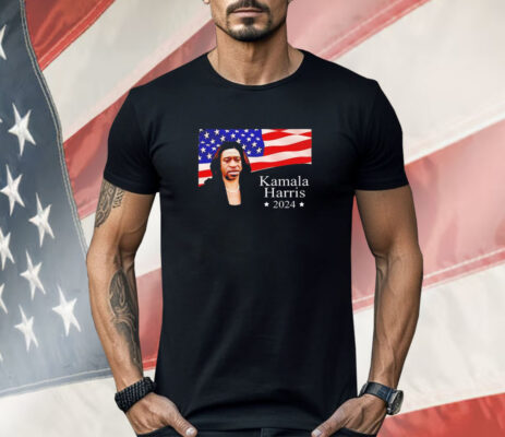 Fleccas Talks wearing George Floyd Kamala Harris 2024 Shirt