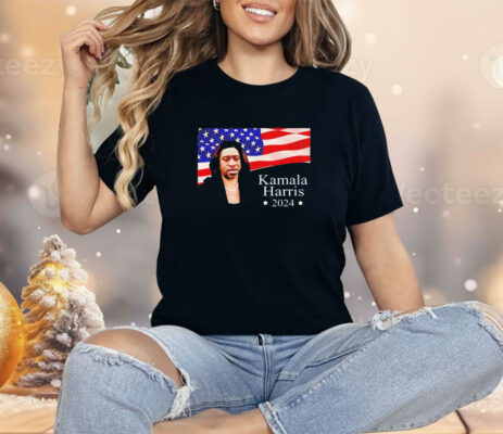 Fleccas Talks wearing George Floyd Kamala Harris 2024 Shirt