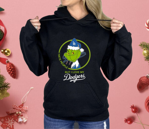 Grinch I Hate People But I Love Los Angeles Dodgers Shirt