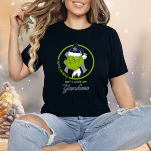 Grinch I Hate People But I Love New York Yankees Shirt