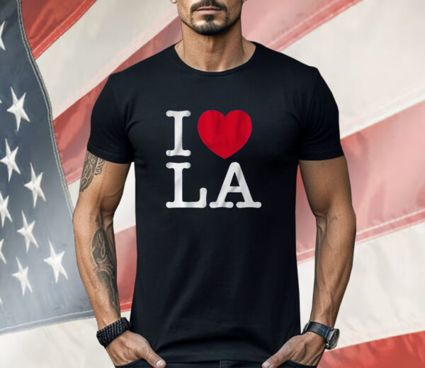 I Love LA Baseball Shirt