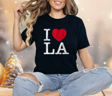 I Love LA Baseball Shirt